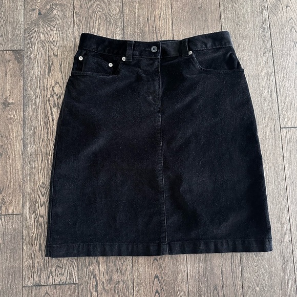 Woolrich Black Corduroy Skirt - Picture 1 of 6